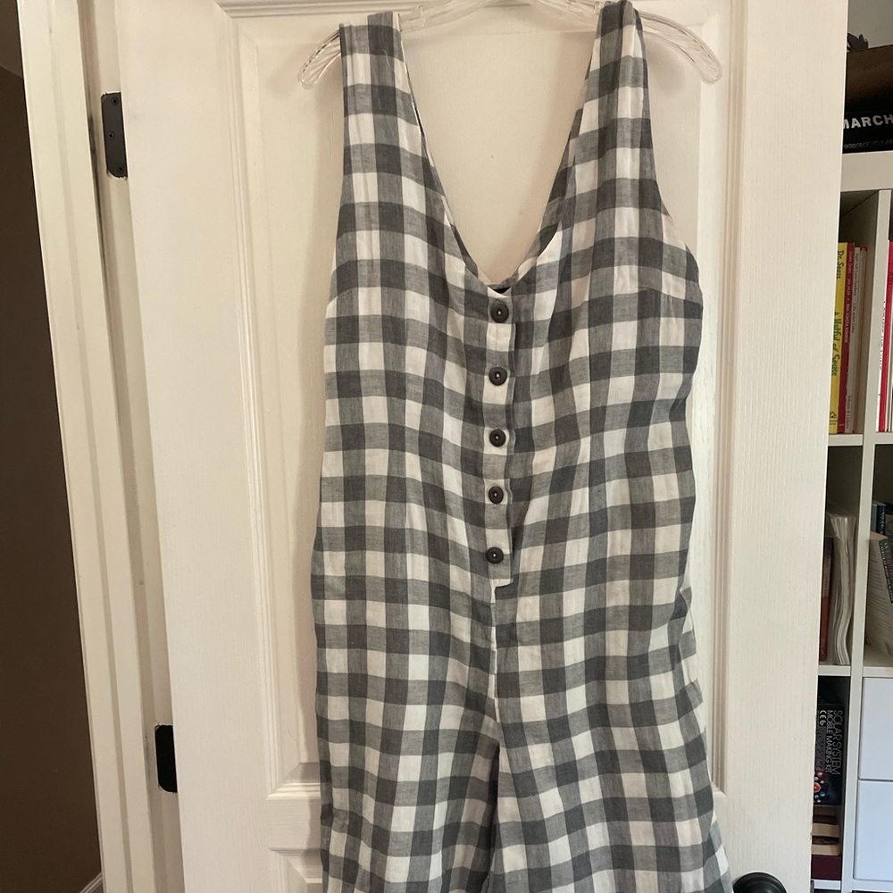 Forever 21 Plaid Jumpsuit